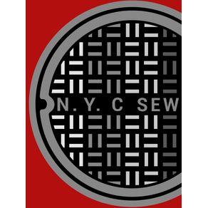 NEW YORK SEWER COVER RED