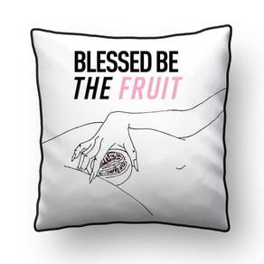 ALMOFADA - BLESSED BE THE FRUIT - 42 X 42 CM