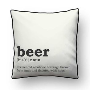 ALMOFADA - BEER MEANS - 42 X 42 CM