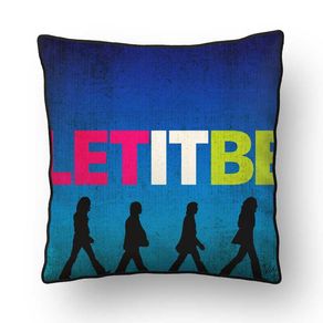 ALMOFADA - LET IT BE - THE BEATLES - 42 X 42 CM