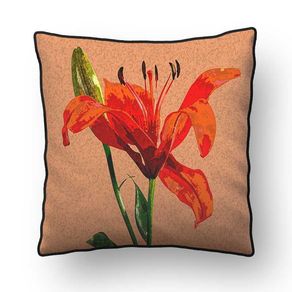 ALMOFADA - RED LILY - 42 X 42 CM