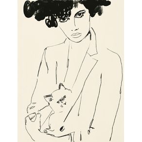 WOMAN WITH CAT