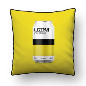 ALMOFADA - BEER MEDICINE - ALEZEPAM 02 - 42 X 42 CM