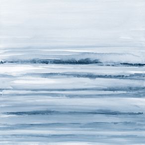 WATERCOLOR STROKES IN SHADES OF BLUE - SQUARE