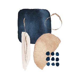 WATERCOLOR SHAPES IN NAVY 4