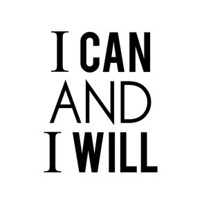 TIPOGRAFICO I CAN AND I WILL - 01A