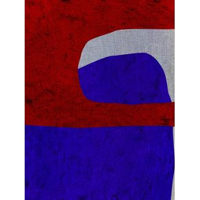 ABSTRACT ART PORTRAIT 3 - BLUE AND RED 06 / 02