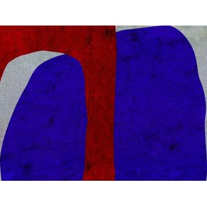ABSTRACT ART LANDSCAPE 4 - BLUE AND RED 06 / 02
