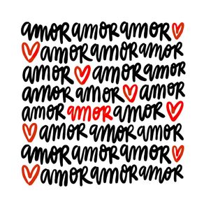 AMOR AMOR AMOR LETTERING - urbanarts