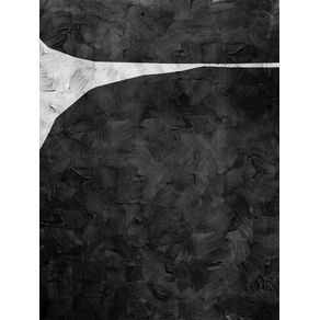 BLACK AND WHITE ABSTRACT ART - SHAPES AND BRUSHES - 1009