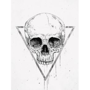 SKULL IN A TRIANGLE (BW)