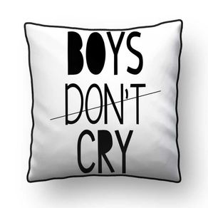 ALMOFADA - BOYS DON T CRY ESCANDI - 42 X 42 CM