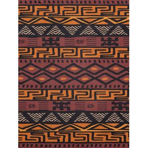 QUADRO ETNICO AFRICA COLORIDO MARROM BEGE - ABSTRACT ETHNIC MOOD - 03A