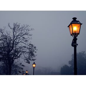 LAMPS IN MIST