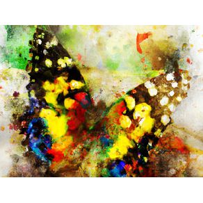 BORBOLETA AQUARELADA ABSTRATO II