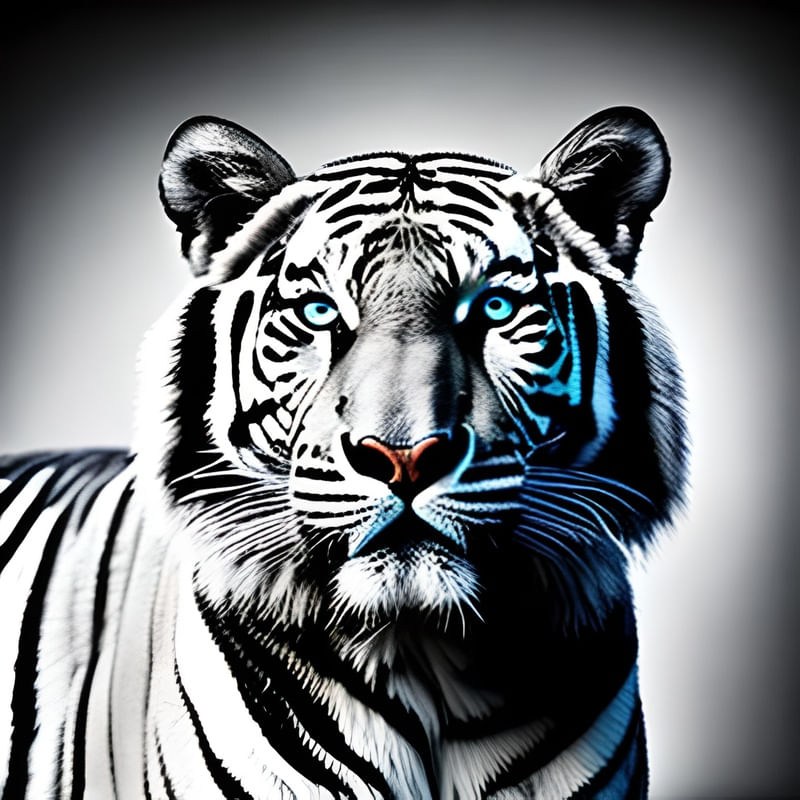 Tigre em PRINTS - Animais - Animais 2 120 X 90 CM – urbanarts