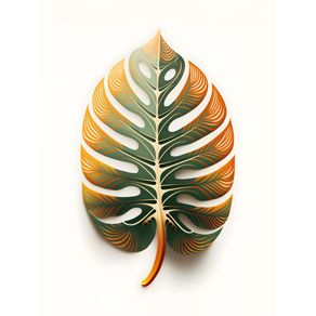 MONSTERA TRIBAL CARVED BY AI