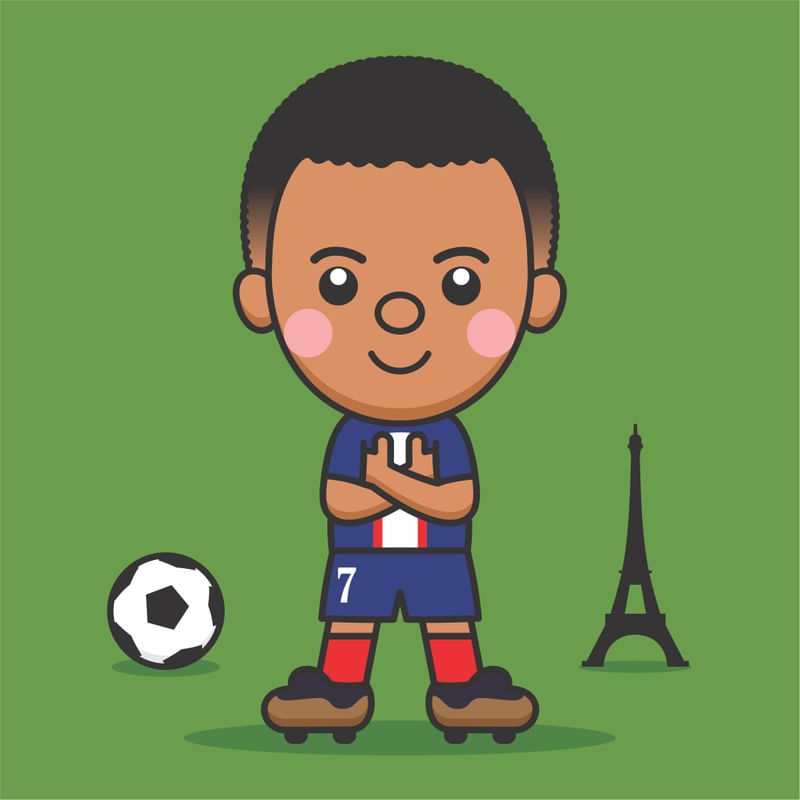 ALMOFADA - NEYMAR DESENHO KAWAII - urbanarts