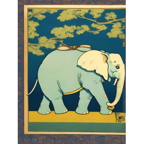 ELEPHANT IN TSHSAI SHARAKU BY AI