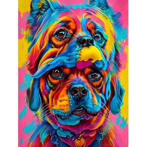 CACHORROS COLORIDOS - ABSTRACT COLORFUL-10A BY AI