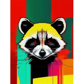 COLORFUL RACOON - BY IA
