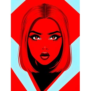 RED WOMAN II BY AI