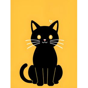 A YELLOW CAT BY AI