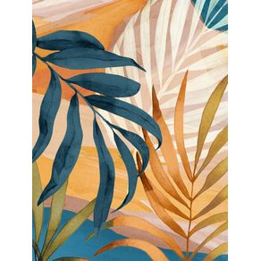 MODERN ABSTRACT ART TROPICAL LEAVES 4