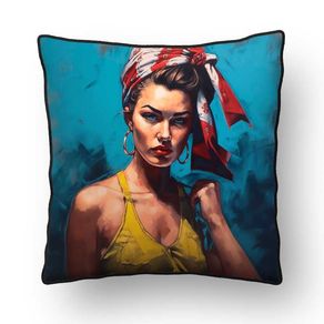 ALMOFADA - PIN UP BY AI - 42 X 42 CM
