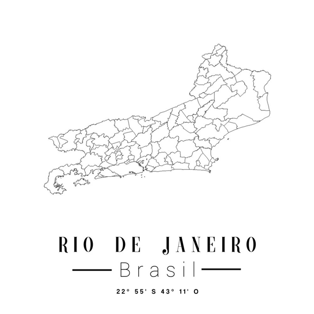 Mapa Do Rio De Janeiro Urbanarts 3277