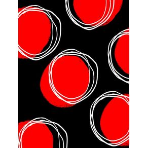 MODERN DOTS RED AND BLACK