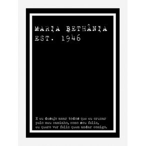 MARIA BETHÂNIA EST. 1946 - BRINCAR DE VIVER