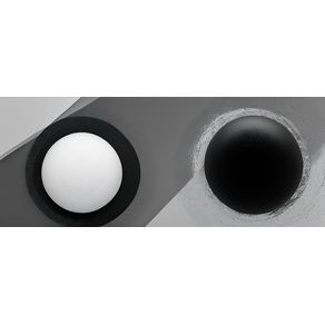 BLACK AND WHITE SPHERES BY AI