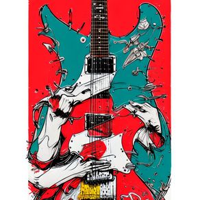 GUITAR RED BY AI