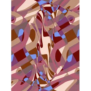 COLOR FIELD - PINK GROOVY MARBLE ABSTRACT