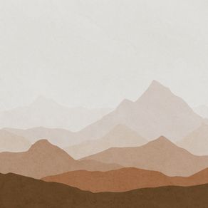 ABSTRACT MOUNTAINS BROWN