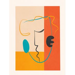 ABSTRACT FACE LINE DESIGN 04