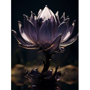 GLASS LOTUS FLOWER - 03A BY AI