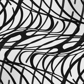 ABSTRACT CURVES BW SQUARE