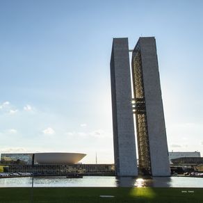 CONGRESSO E LAGO EM BRASÍLIA - QUADRADA