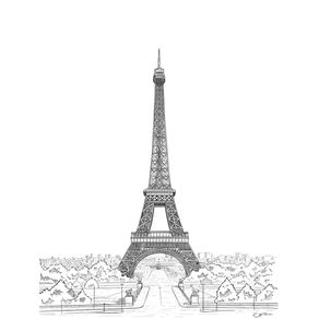 SKETCH EIFFEL TOWER - PARIS