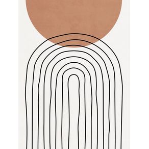 COMPOSITION OF LINES AND SHAPES - TERRACOTTA 02