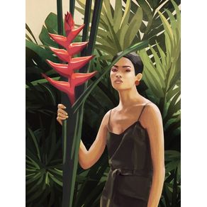 WOMAN IN TROPICAL FOREST 1