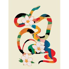 ABSTRACT SNAKES IN THE FLOWERS