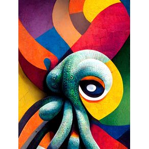 COLOR ART OCTOPUS BY AI