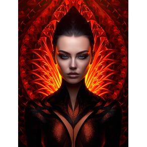 VOLCANIC WOMAN BY AI