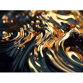 A DARK SEA OF LIQUID GOLD BY AI
