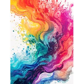 COLORFUL SPLATTER INKS BY AI