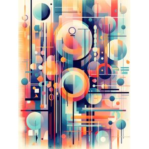 COLORFUL COMBINATION OF PLAYFUL SHAPES BY AI