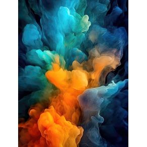 ABSTRACT ARTISTIC PAINTING WITH SMOKE - 1 - BY AI
